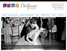 Tablet Screenshot of defoorcentre.com